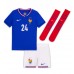 Maillot de foot France Ibrahima Konate #24 Domicile vêtements enfant Europe 2024 Manches Courtes (+ pantalon court)